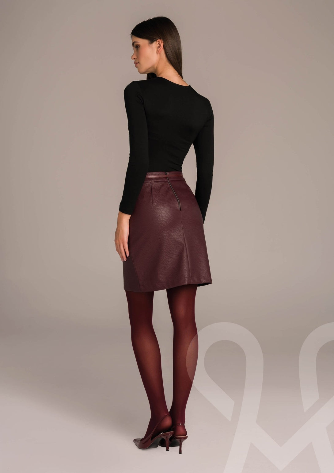 MAGENTA KOŽENKOVÁ SUKŇA - Magenta Shop Slovakia